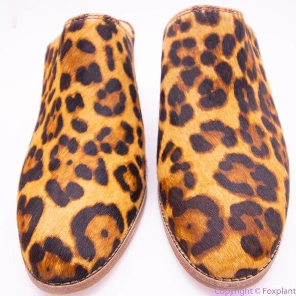 NEW Madewell The Harper Mule in Leopard Calf Hair, size 10 - Picture 4 of 12